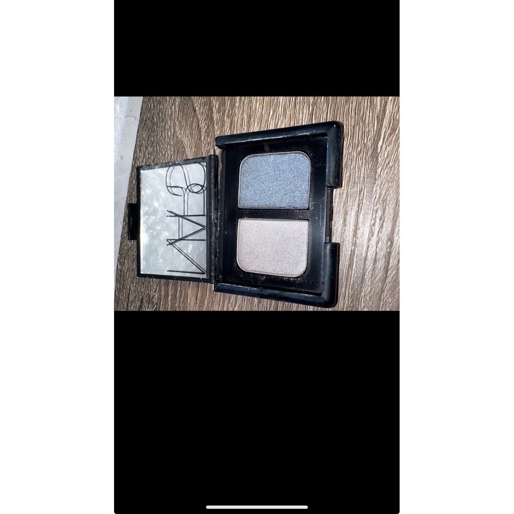 NARS Duo Eyeshadow Underworld Shimmer Silver Slate Blue Compact Face Eye Shadow